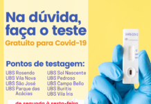 Neste mês de julho testagem para Covid-19 funcionará das 13h às 16h nas UBS’s de Gurupi