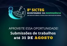 Sicteg 2022 – Trabalhos científicos podem ser inscritos até o dia 31 de agosto