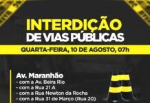 Interdição de vias públicas para início das obras de recapeamento asfáltico