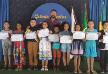 Empossada a nova diretoria do Grêmio Estudantil da Escola Municipal Antônio Benvindo da Luz, de Tocantínia