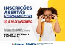 Prefeitura de Gurupi realiza inscrições para classificação da matrícula na educação infantil