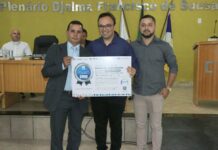 Câmara Municipal de Lagoa da Confusão recebe Selo Prata em Transparência Pública