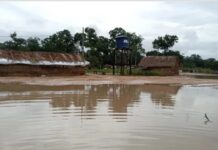 Comunidade indígena em Lagoa da Confusão fica desabrigada por causa das fortes chuvas