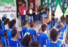 Alunos de Tocantínia participam de oficina de contação de história no Centro de Referência do Projeto Leitura Viva