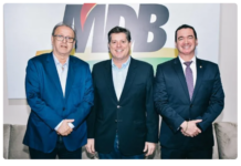 O deputado federal Alexandre Guimarães se reuniu com o MDB Nacional