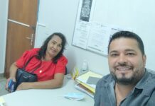 Diretor do HRG Fernando Mota recebe Visita de Líder comunitária Dulce Milhomem