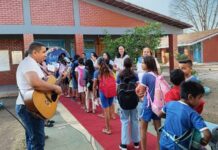 Alunos da Rede Municipal de Ensino de Tocantínia fazem a prova do SAETO