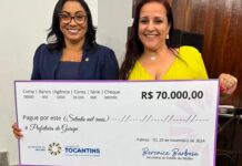 Gurupi-To Secretária da Mulher recebe 70 Mil