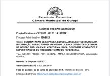 Publicação de Pregão Eletrônico